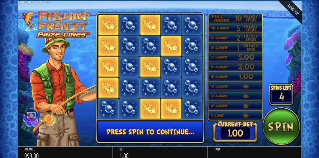 Fishin Frenzy Mobile App