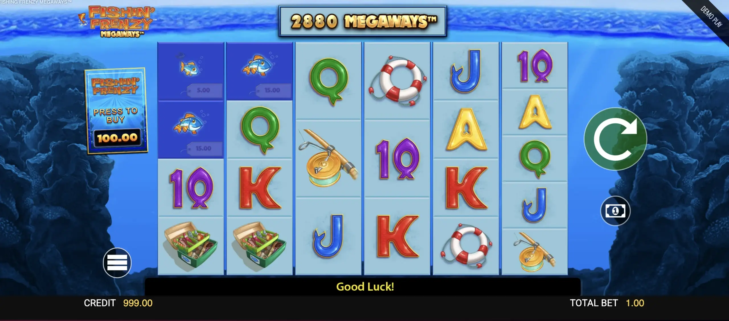 Fishin frenzy demo